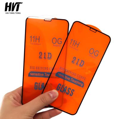 China 2021 New Ultra-thin 21D 11H OG Screen Protector Tempered Glass For Iphone 13 12 11 mini for sale