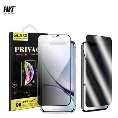 China High Quality Ultrathin HD 0.33mm 2.5d 9h Tempered Glass For Iphone 11 Iphone 12 pro Max Anti Spy Privacy Screen Protector for sale