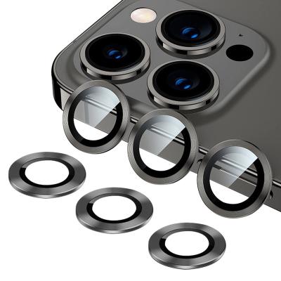 China Hot Selling Anti-Explosion Amazon Mutil-color Aluminum Camera Lens Cover Film Camera Lens Protector For Iphone 1112 13 pro Max Camera Lens for sale