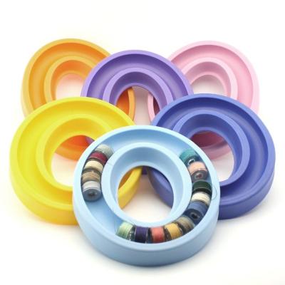 China For the orderly storage of sewing machine bobbins. Bobbin Storage Ring Sewing Blue Bobbin Ring Sewing Accessories for Sewing for sale