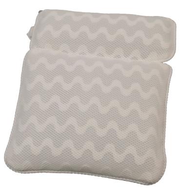 China Anti-Apnea 3D Mesh Fabric For Sleeping Relaxing In Bathroom Shower Tub With Bath Pillow Cushion for sale