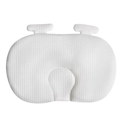 China Breathable Breathable Mesh Fabric Ear Baby Sustainable Sweat-absorbing And Neck-Protector Half Round Pillow for sale