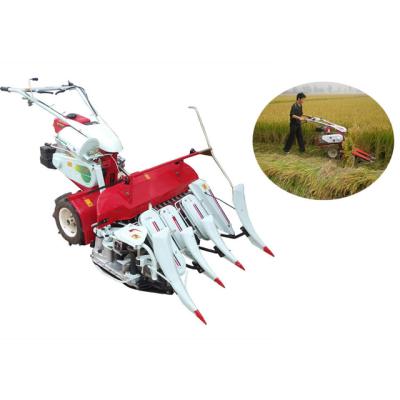 China High quality china rice mini wheat rice harvester binder with walking tractor for sale