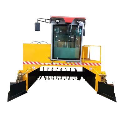 China Automatic The Factory Supplies Organic Fertilizer Self Propelled Chicken Manure Compost Turner For Fertilizer for sale