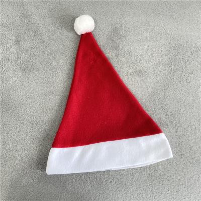 China Water Holiday Decor IY Heat Press Masks Sublimation Velvet Santa Unisex Hats For Dye Sublimation Heat Press for sale