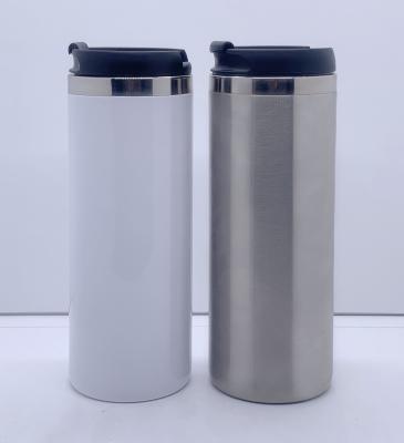 China Hot sale factory price 450ml blanks straight sublimation mug for hot printing WITH LID for sale