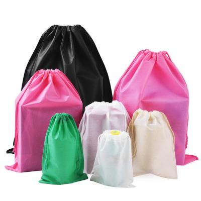 China Eco-friendly Custom Wholesale Bulk Package Home Travel Strong Drawstring Laundry Bags for sale