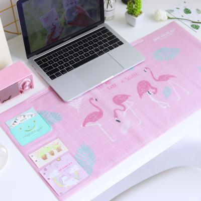 China Wholesale Eco-Friendly And Promotion Custom Advertising Mat Writing Protector Desk Decorative PVC Non-slip Mouse Pad Handsome for sale