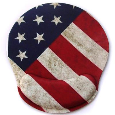 China Custom Advertising Eco-friendly Wrist Rest Fashion American Flag Mouse Light Wrist Protection Wholesale And Promotion Game for sale