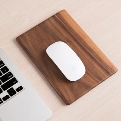 China Wholesale Eco-friendly and high grade premium multi-functional wooden desktop promotion custom walnut wood mouse pad for sale