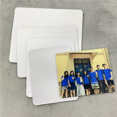 China Customized Square Base Rectangular Rubber Fabric Blank DIY Sublimation Heat Transfer Rubber Outdoor Non-Slip Rubber Blank Mouse Pad for sale