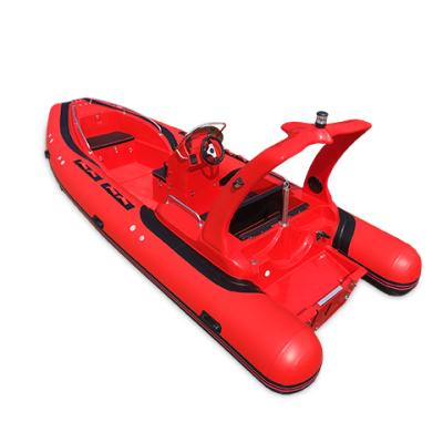 China Warter Sports 19ft Hypalon Rigid Hull RIB Military Deep V Shape 5.8m Inflatable Fishing Rowing Boats Yacht for sale