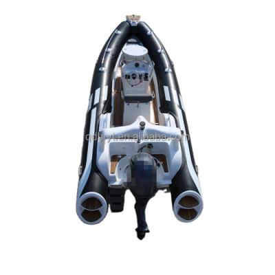 China Warter Sports 5.8m Italy Popular Style Rigid Hull Fiberglass Boat RIB580B for sale