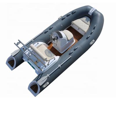 China Warter Sports 3.9m Hull RIB Hull Fiberglass Double Rib Boat RIB390C for sale