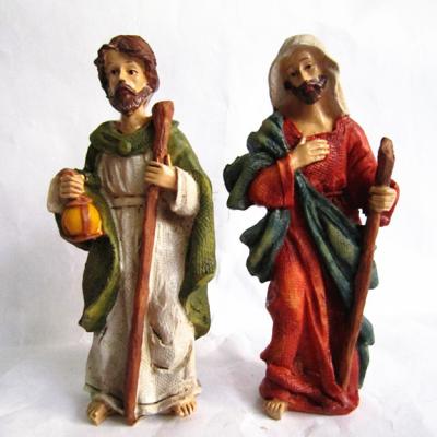 China Europe Manger Series Polyresin Christmas Nativity Figurine Set For Decoration for sale