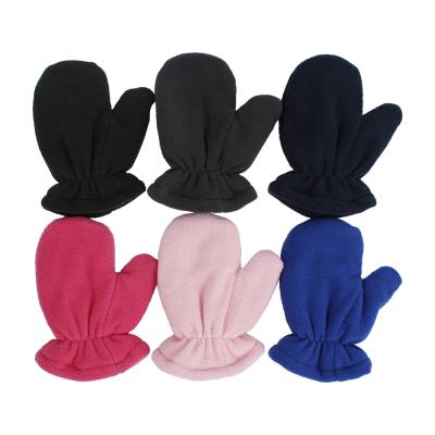 China Fashion Accept OEM Baby Toddler Mittens Boys Girls Winter Gloves Outdoor Kids Easy-on Warm Fleece Mittens for sale