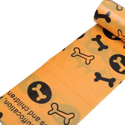 China Sustainable 10 Roll Cornstarch Orange Doggy Scented Eco Friendly Compostable Biodegradable Cornstarch Custom Bio Dog Poop Bag for sale