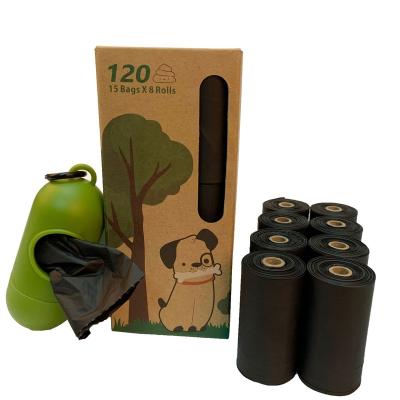 China 8 Viable Buns Hose Cat Waste Dog Poop Bag Eco Friendly Printed With Dispenser for sale