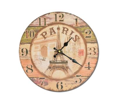 China Frameless Calendars Wall Clock Promotion Gifts MDF Clock China Manufacture Non-ticking Factory for sale