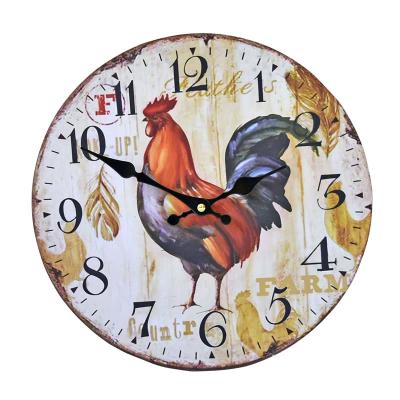 China Calendars Wholesale Cheap Price Home Decoration Simple Round Design 10/12 Inch Living Room Plastic Wall Clock DIY Promotion for sale