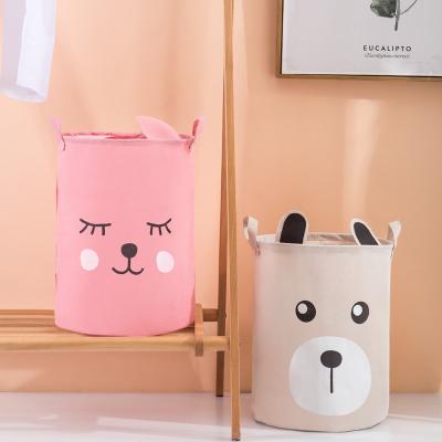 China Custom Recycled Laundry Hamper China Factory Supply Scandinavian Professional Larger Size Durable Cotton Canvas Sorter With Handles for sale