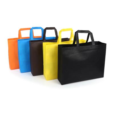 China Custom Size Reusable Logo Handle Bag Nonwoven Handled Shopping Bag for sale