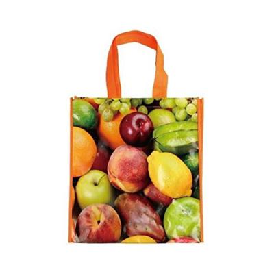 China Eco-Friendly Wholesale Custom Printed Reusable Grocery Bag PP Laminated Non Woven Tote Shopping Bags for sale