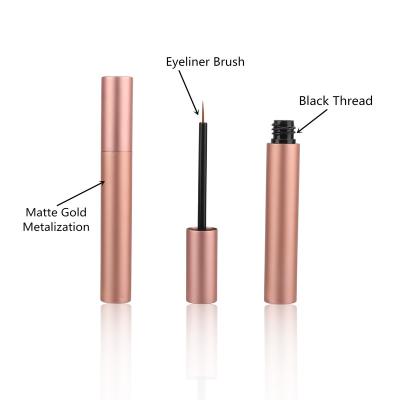 China Cosmetic Custom Empty Container Cylinder Eyelash Growth Serum Packaging 3ml Aluminum Eyeliner Tubes With Logo Printing Hot Stamping for sale