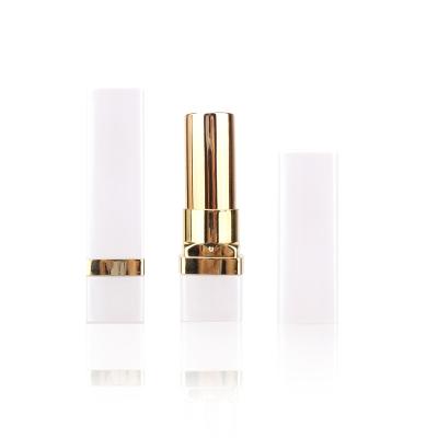 China Wholesale lisptick lipstick tube lipstick tube gold empty plastic cosmetic square empty white lipstick plastic tube for sale