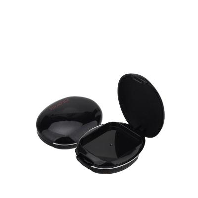 China Recyclable Custom Oval Empty Compact Powder Crate With Loose Mirror Powder Crate BB Cushion Case for sale