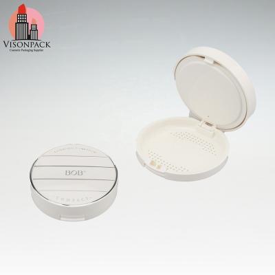 China 2022 Recyclable Cosmetic Makeup Case Powder Round Loose Case Private Label Empty Oval Base Compact Packaging Box Customized for sale