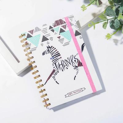 China Spiral Accept Customized Logo Writing Paper Stationery Cute Paper Dotted Notebook for sale