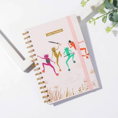 China Spiral Paper Material Sheet Customized Logo Hardcover Grid Blank Notebook for sale