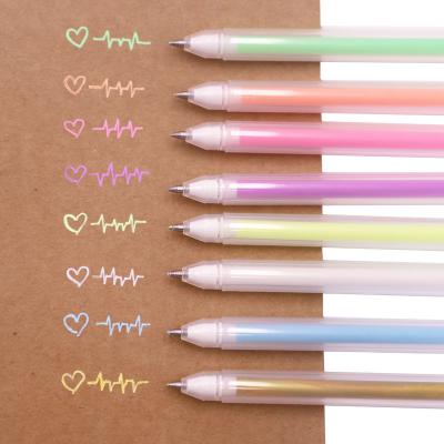 China office & Multicolor Gel Pen Fpr Paint Pen White Ink Pastels Sketching Fineliner School Markers Gel Glitter Marker for sale