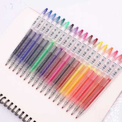 China New Sisin 2021 Promotion 0.5mm Pure Plastic Color Gel Ink Pen For School Normal for sale