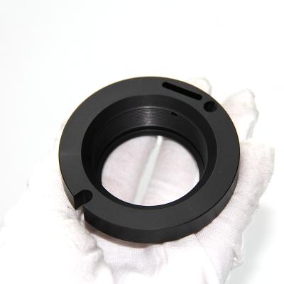 China FM Aluminum OEM Customized CNC Rotating Parts Rings Black Anodic Oxidation for sale