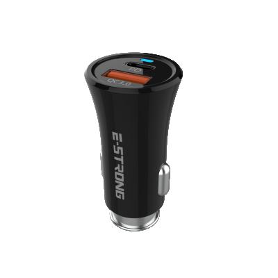 China Portable Car Charger QC 18W 3.0 USB PD Type-C Power Cargador USB Car Charger For Android For Iphone for sale