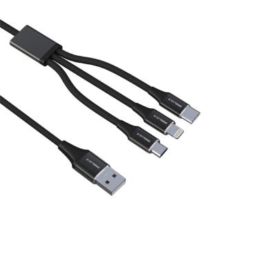 China For Android 2021 Hot Selling Convenience 3-In-1 Type-C Micro USB Charger Cable for sale