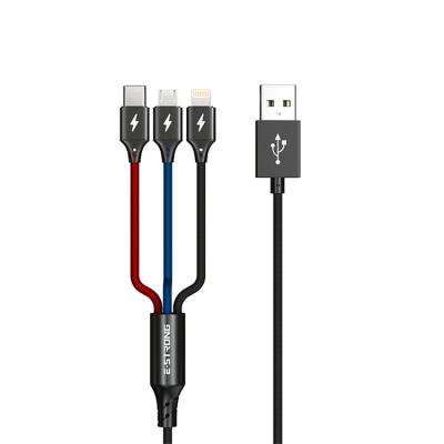 China Fast charging speed 3 in 1 usb data cable lighting usb data cable fast charging free shipping for sale