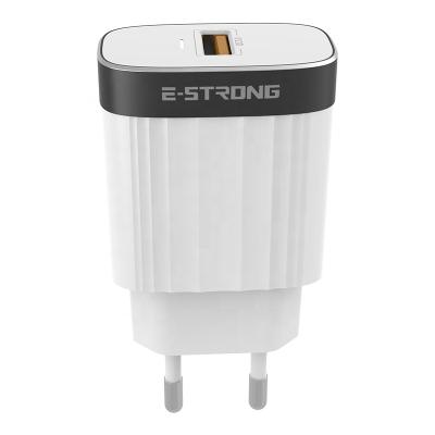 China High Quality Cheap Phone Accessories Al Alloy Mobile Accessories 18W 1 USB Port Home Wall Charger for sale