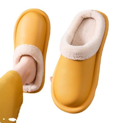 China EVA Outdoor Women's Shoes Cotton Slippers Winter Indoor Thick-soled Couples To Keep Warm Outdoor Cotton Slippers For Ladies for sale