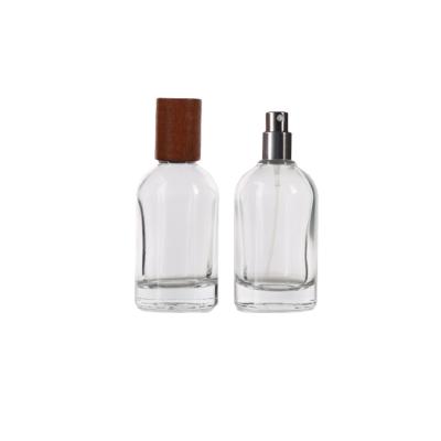 China Household Products Wholesale Bulk Brand 30ml 50ml 100ml Premium Empty Elegant Glass Travel Crimp Spray Perfume Bottles for sale