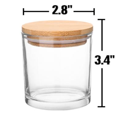 China Custom Wide Mouth Candle Glass Jar Logo Frosted Empty Colorful Household Products Container For Candle Making for sale