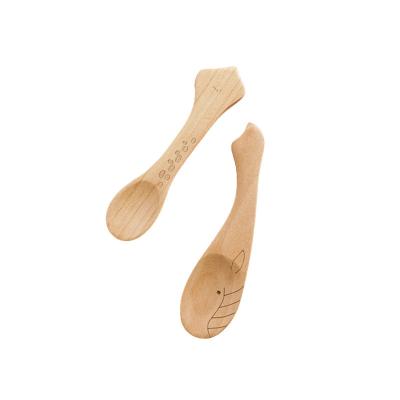 China Eco-friendly China Baby Spoon Small Ice Cream Spoon Maker Bamboo China Dinner Spoon for sale