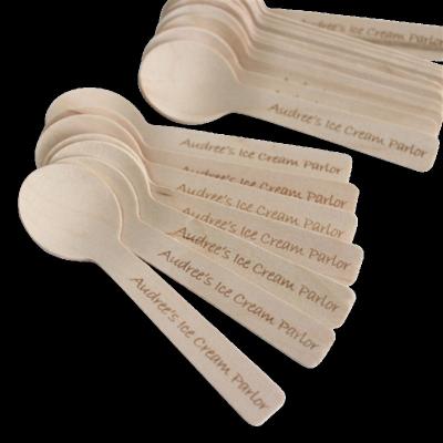 China China Natural Disposable Wooden Spoon Bulk Cheap For Ice Cream for sale