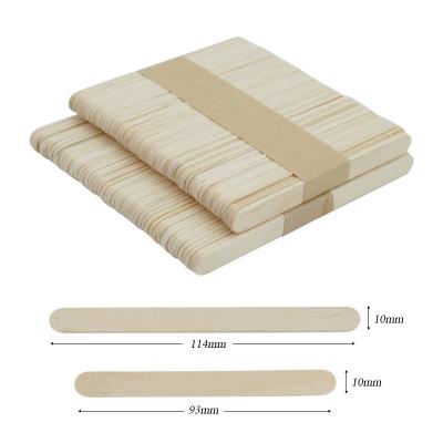 China China Grade A 93/114MM 50PCS Per Pack Biodegradable Wooden Stick Ice Cream For Sale for sale