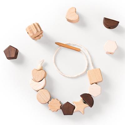 China China Wholesale Children's Beech Wooden Toys Montessori Educational Hand Discs Early Learning Locking Toys Hand for sale