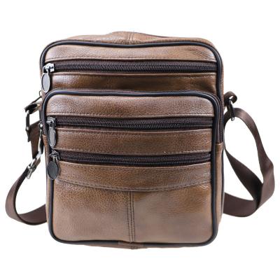 China Genuine OEM Wholesale Price Genuine Leather Cross Body Leather Cross Body Messenger Bag Men Business Phone Bag for sale