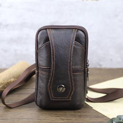 China Anti-theft Genuine Leather Cell Phone Bag Cross - Max Pro Body Belt Buckle Clip Portable Leather iPhone 13 Max Cases for sale