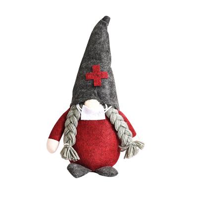 China Faceless Christmas Ornament Navidad Natal Gift Of Doctor Doll For Home Cristmas Xmas Kawaii Gnome Easter Home Decoration DWDP-FL57V for sale